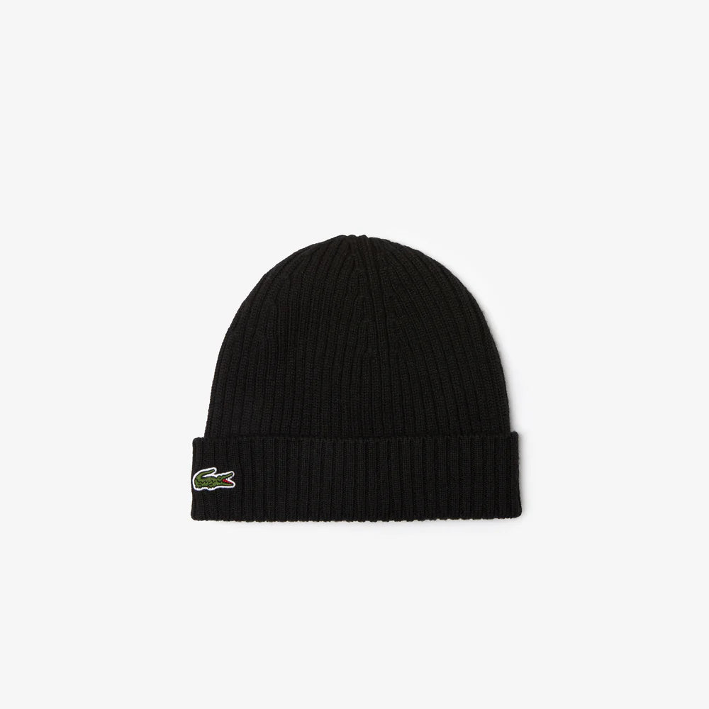 Lacoste RIB KNIT BRUSHED WOOL BEANIE