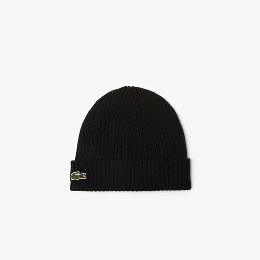 Lacoste RIB KNIT BRUSHED WOOL BEANIE